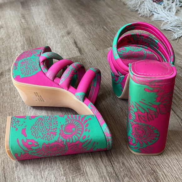 Platform chunky heel sandals - Picture 5 of 7